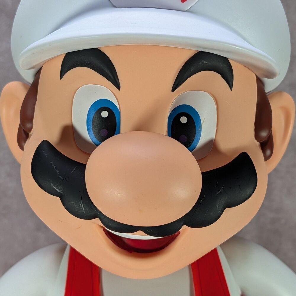 Nintendo Fire Mario 2014 Jakks Pacific 20 Inch Large Jumbo Action Figure BigSize - Picture 7 of 11